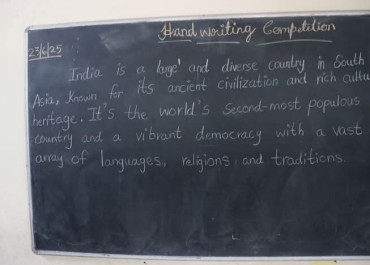 Handwriting Competition SSJCBSE -Nanadi 2025